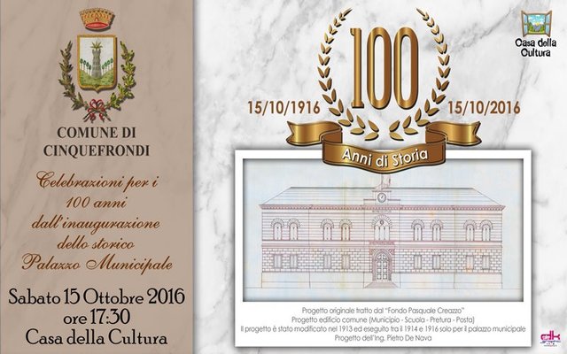 100 anni del Palazzo Municipale