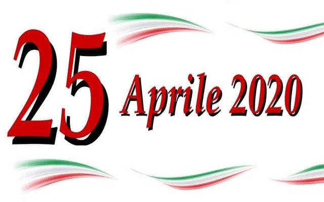 Festa della Liberazione 25 Aprile 2020 